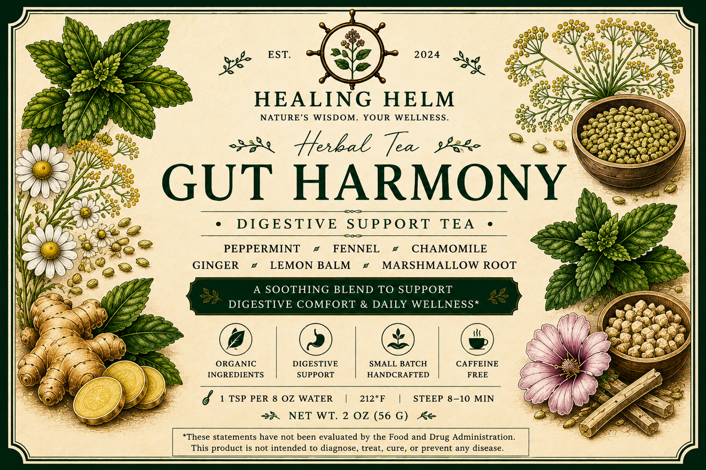 Gut Harmony Herbal Tea