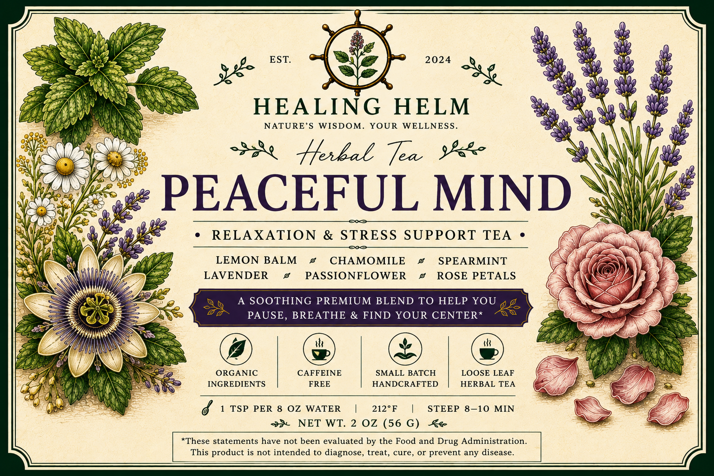 Peaceful Mind Herbal Tea